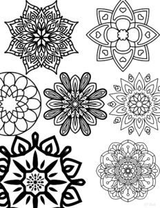 simple mandala coloring page